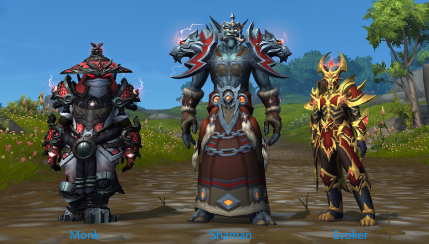 Monk  Shaman  Evoker
